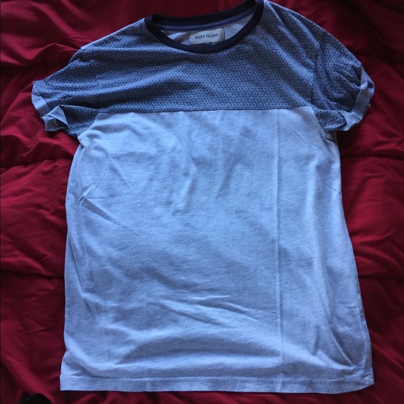 ASOS River Island t- shirt w/ rolled sleeves - Picture 1 of 3